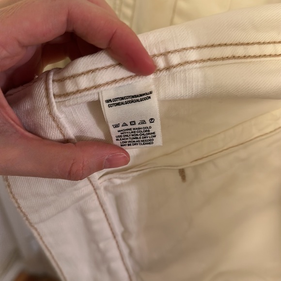 Free People White Denim Jacket XS/S - Picture 4 of 6